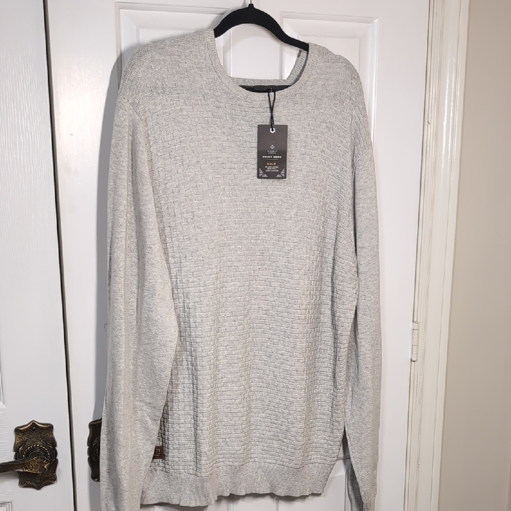 Point Zero Men's Cotton Crewneck Sweater NEW Size XXL